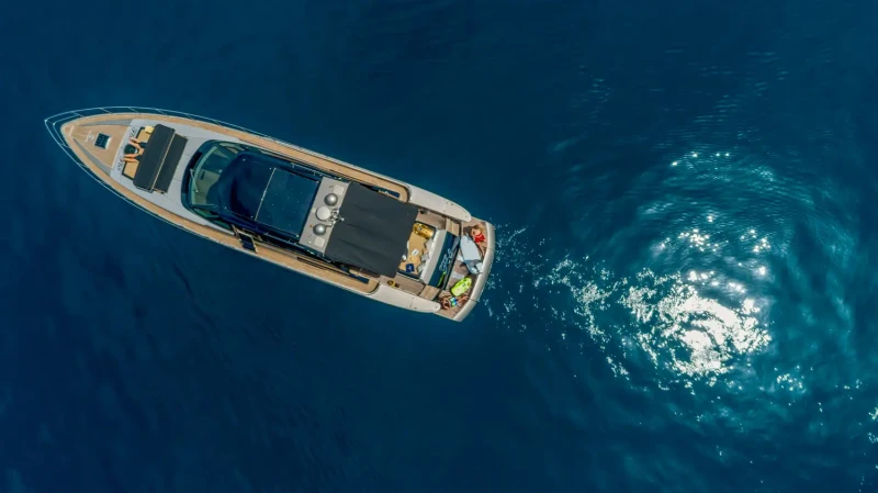 Birds eyes view of Fashion 68 Cantiere Navale