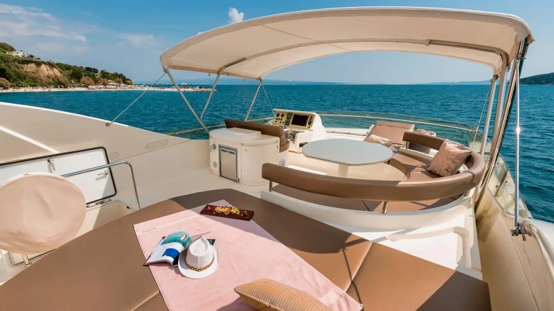 Ferretti Yacht 730 Marino, sunbed