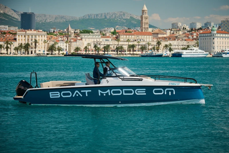 Boat Mode speed boat near Split City port
