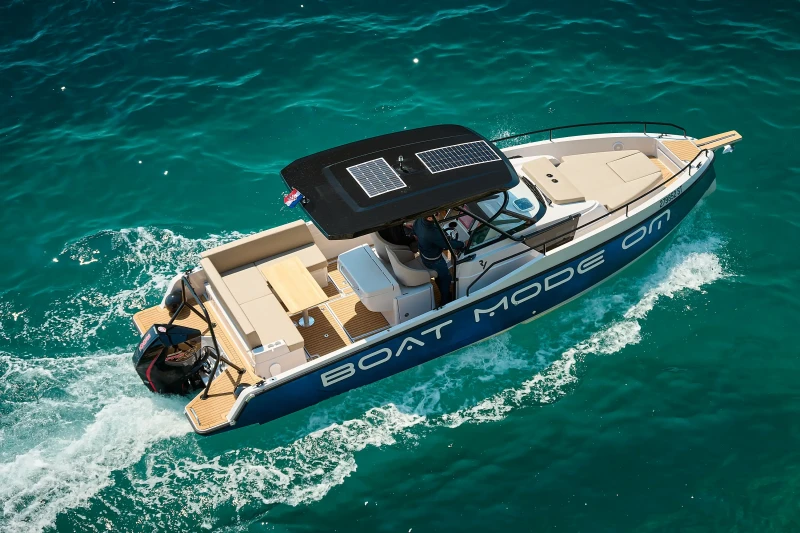 Boat Mode speed boat sailing in Adriatic sea